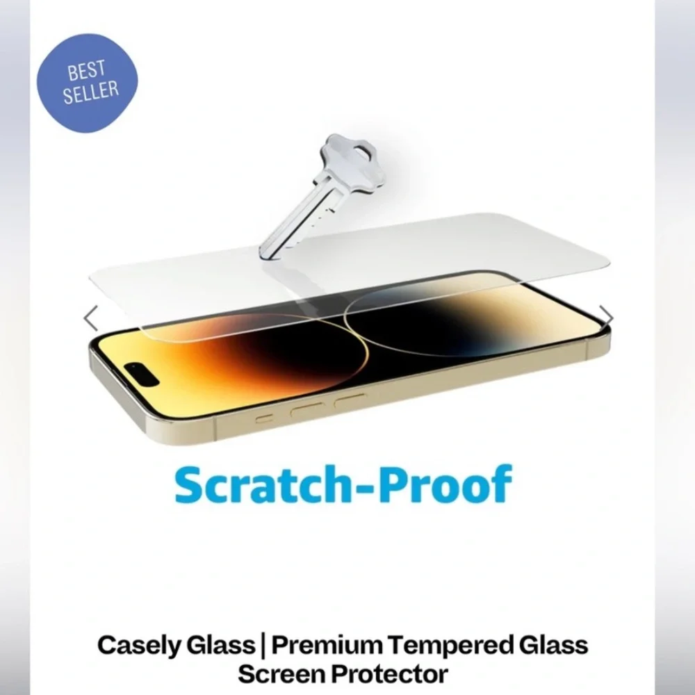 CASELY iPhone 14 Pro Max glass screen protector BRAND NEW SEALED IN BOX